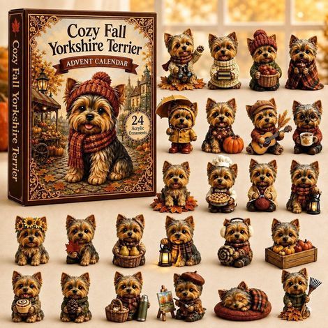 Yorkshire d'automne calendrier avent 2026 2D boîte surprise