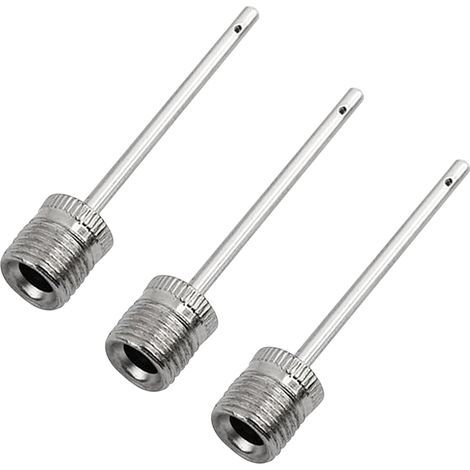 Aiguille de gonflage pour Pompe à balles (Lot de 3) - Aiguilles de Pompe à air en Acier Inoxydable - Idéales pour gonfler Tous Les Ballons de Sport (1/5)