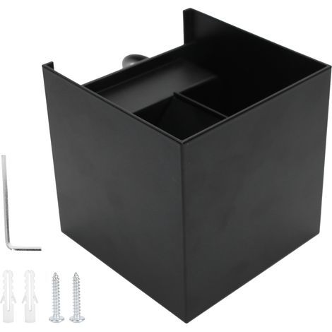 Luminaire mural LED 12W extérieur IP65 waterproof aluminium carré blanc éclairage jardin (1/5)