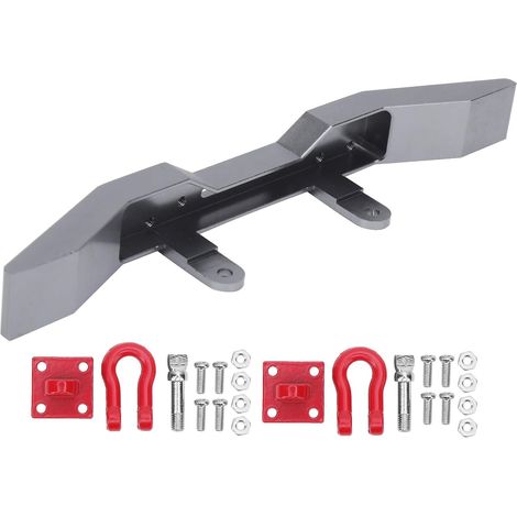 Pare-Chocs Avant en Alliage d'aluminium de qualité Supérieure, Pièce de Mise à Niveau Polie CNC pour Voiture RC 16 WPL B14 B16 Q60 Q61 (Ti Couleur)