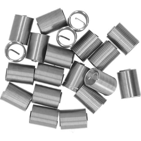 Jeu de 20 douilles à expansion M14 x 1,25 à spirale, diamètre 2,5 pouces, pour la réparation de filetage.