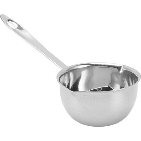 Small milk pot, butter warmer for butter melter, all-in-one flat bottom induction stainless steel, mini milk pot, small saucepan for boiling milk, sauces (150ML), etc. (1/5)