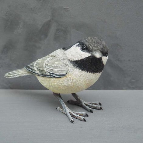 Mésange résine décoratif 8x8x11cm (1/2)