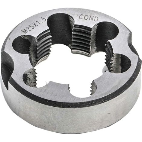 Rs Pro – Filière 25 mm – Filetage métrique pas standard – Diamètre extérieur 42 mm – Pour travaux de plomberie et mécanique (1/2)