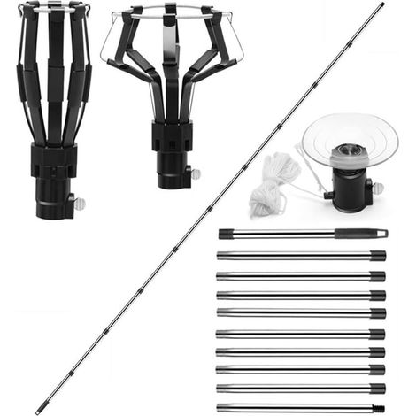 360 cm Edelstahl-Glühbirnenwechsler für hohe Decken (10 mm Stange) (1/5)
