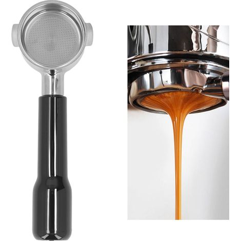De'Longhi ECO310 Doppelgriff-Kaffeemaschine, Modell C2, 51 mm, schwarzer Kunststoff, bodenlos, Edelstahl. (1/5)