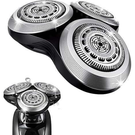 Complete replacement shaving head for Philips Series 9000 shaving heads, Model SH90, Silver (1/4)