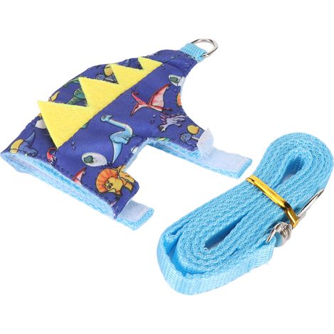 Harnais pour furet, laisse ajustable, doux et confortable, harnais mignon pour cochon d'Inde avec anneau en D pour petits animaux, Dinosaur Kingdom (1/5)