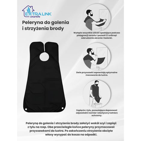 Extralink Bartrasierumhang de Rasieren und Trimmen de Bartrasierumhang dede Bartrasierumhang de schwarz