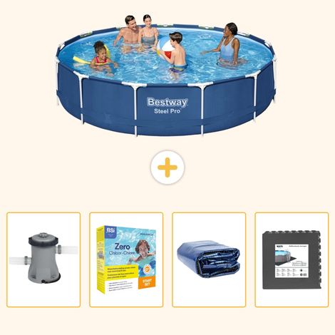 Bestway Bestway Steel Pro Ronde - 396x84 cm - 5-pièces  S285 (1/5)