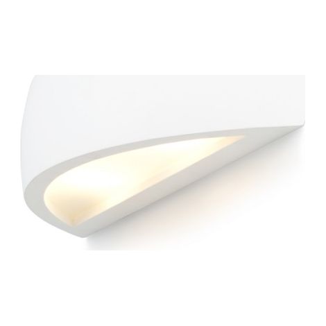 Faretto applique CRESCENT da parete in gesso Verniciabile 230V R7s 78mm 80W