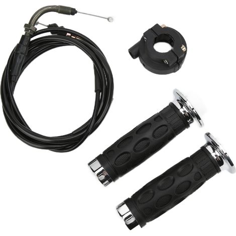 Poignées d'accélérateur torsadées 7/8 pouces avec support de câble pour scooter GY6 50cc-125cc, moto et quad (1/5)