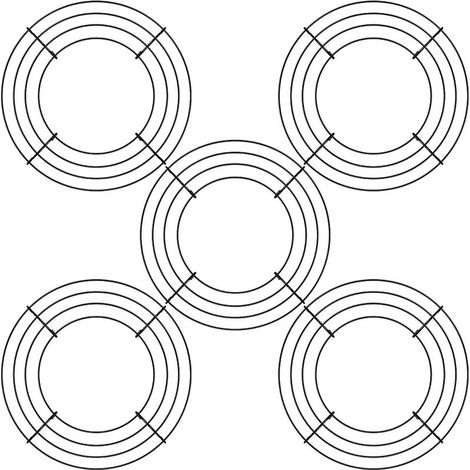 Cercle Métallique - Cadre Pour Couronne De Noël Fait Main - Support Pour Décoration Murale De Mariage Ou Saint-Valentin - Diamètre 20 cm Et 25 cm (1/5)