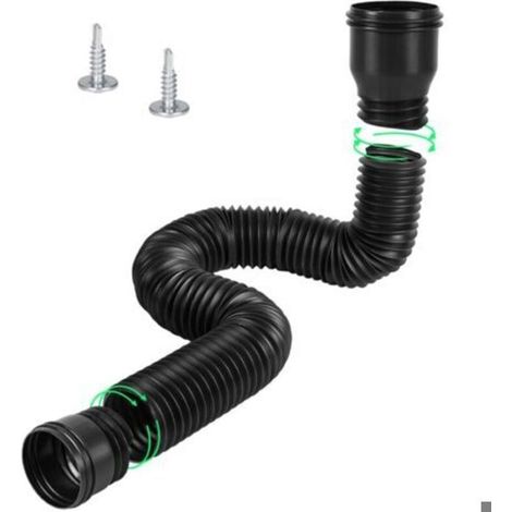 Rallonge Gouttière Flexible, Kit d'extension de gouttière, Ensemble D'Extension Ronde Pour Descente De 80/100 mm, Extension De Des