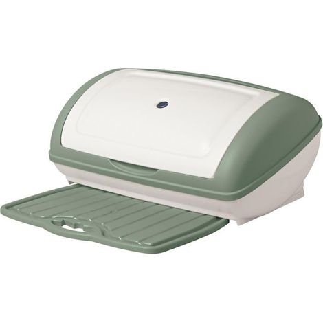 Boîte à pain - L 41 cm x l 28 cm x H 19 cm - Vert - Livraison gratuite