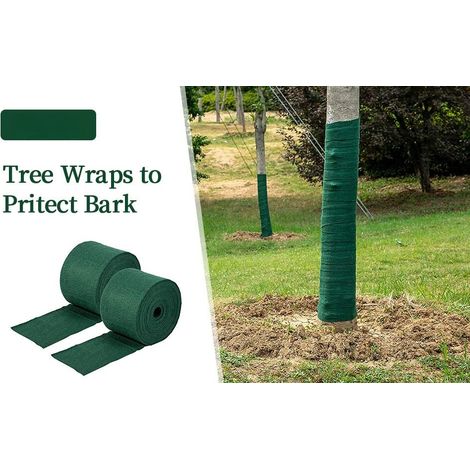 2pcs Bandage de protection pour arbre, protège les plantes de l’hiver - Bandage de protection contre les intempéries, maintient au chaud et hydrate - 20 m
