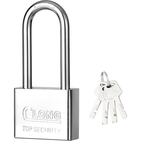 Cadenas de sécurité, Cadenas à clé Cadenas à Anse Longue 40 mm pour Casier de Gym casier bagages unités de stockage garage portes (1PCS 40mm) (1/5)