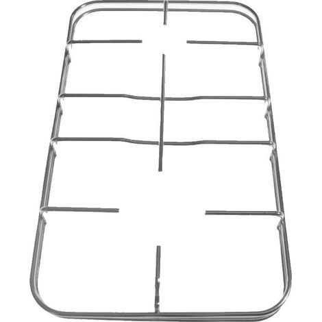 NARDI GRIGLIA PER CUCINA A GAS  2 FUOCHI   COLORE INOX CM 45,4 X 24,5  F 3605 (1/2)
