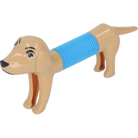Tube à étirer sensoriel chien design coloré flexible pour enfants jouet anti-stress khaki clair (1/5)