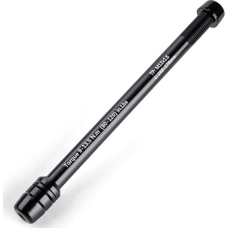 Axe enfichable 12 mm - Remorque de vélo - M12 x 1,0/1,5/1,75 - Essieu arrière de vélo - 166-178 mm - Réglable - pour vélo de Course et vélo de Trekking (1,5) (1/5)