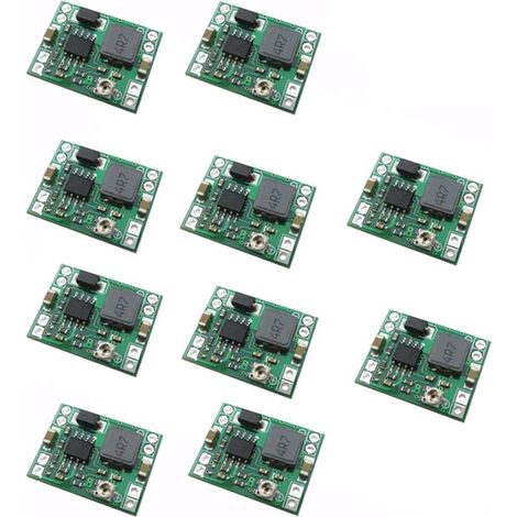 10Pcs Ultra Petit DC-DC 3A Step-Down Module réglable Buck Converter 24V à 12V 9V 5V 3V pour Arduino (1/5)