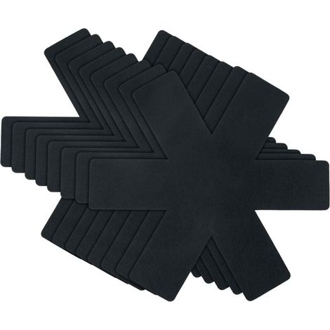 Protège-poêles, lot de 8, résistants à la chaleur, empilables, de taille ajustable, antidérapants et empilables pour poêles, casseroles et bols, ustensiles de cuisine (1/4)