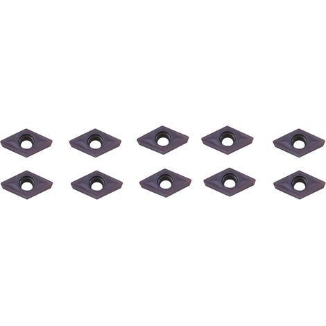 10 plaquettes de coupe en carbure CNC pour tour, avec coffret. (1/5)