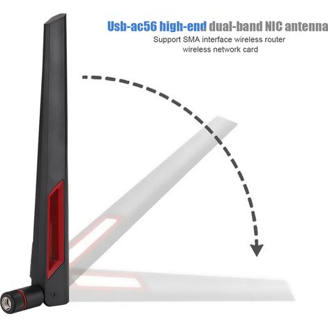 3-teiliges 8-dBi-Dualband-2,4-GHz-/5,8-GHz-SMA-Router-Antennenset für ASUS AC68U, AC88U und AC66U, hohe Verstärkung