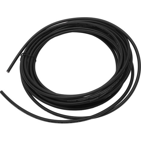 Câble solaire photovoltaïque noir XLPE résistant haute température 6mm² 10m / 32,8ft, fil panneau solaire basse excentricité, économie d'énergie (1/5)