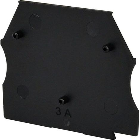 Plaque d'extrémité noire pour borne à vis 2,5 à 10mm² - IMO (1/3)