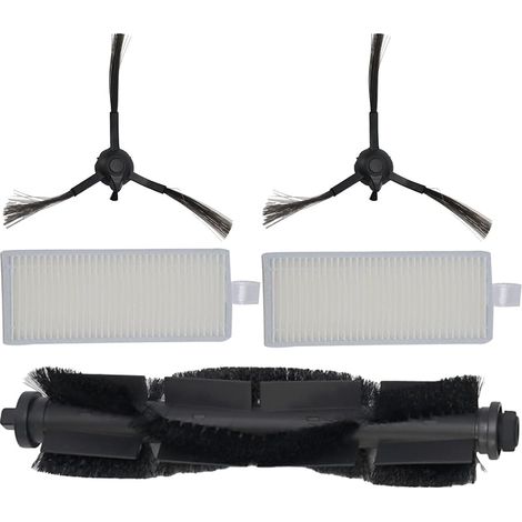 5-teiliges Hauptseitenbürsten-Set für Tapo RV10 RV30 Plus Saugroboter, 1 Hauptwalzenbürste, 2 HEPA-Filter (1/5)