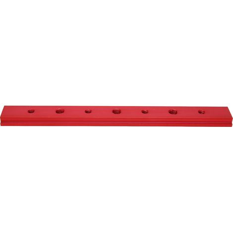 Pièces de modification DIY pour le travail du bois pour établis avec rainures perforées, patins en alliage d'aluminium de 200 mm, scies à table de gravure et scies circulaires (rouge). (1/5)