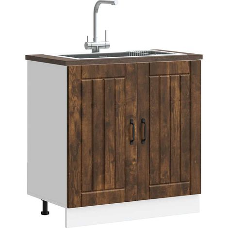 Maison Exclusive - Mueble bajo fregadero Lucca madera contrachapa (1/5)