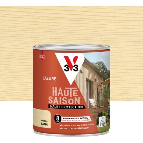 V33 Lasure V33 Haute saison 8 ans incolore satiné 0.75 l