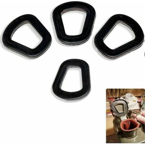 Dichtungsringe für Ölfässer – Hochwertige Gummidichtungsringe für Öltanks – Metall-Ersatzteile für Ölfässer – 4er-Set – Schwarz