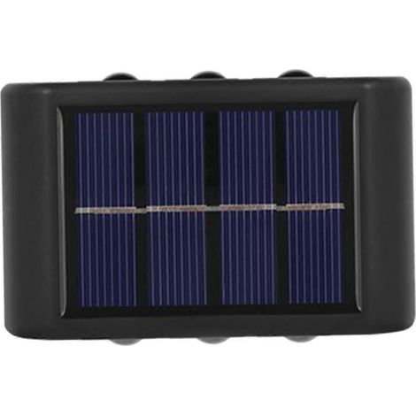 Lampe murale solaire - Lampe de jardin extérieure LED résistante aux intempéries, éclairage décoratif solaire pour terrasses et allées