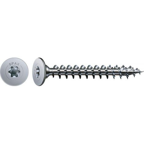 Tornillo Spax flachrückwandkopf sin taladrar cabeza grande 70 pack