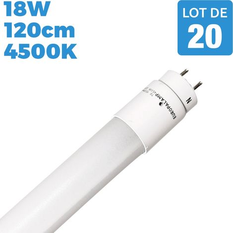 20 Tubes Neon LED 18W 120cm T8 Blanc Neutre 4500k Gamme Pro (1/5)