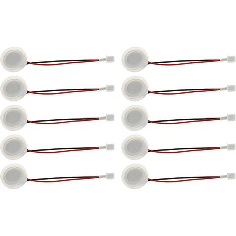 Packung mit 10 Keramikscheiben, 20 mm Durchmesser und 1,7 MHz, für Ultraschall-Luftbefeuchter, inklusive Kabel und Dichtung. Zubehör für Luftbefeuchter. (1/5)