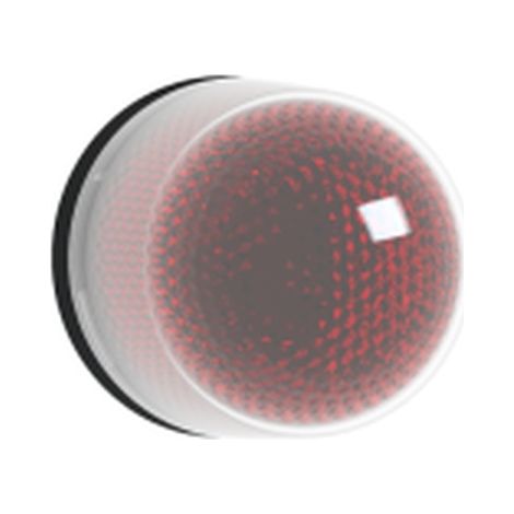 ROTE MULTIFUNKTIONS-LED-BLINKLEUCHTE 12-24VDC, ideal für Signalisierung und Sicherheit.