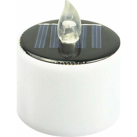 Lampe Bougie - Solaire LED Rechargeable - Sans Flamme Ni Fumée - Éclairage Intérieur Extérieur - 1 Pièce (1/5)