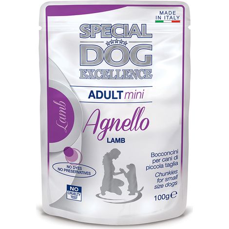Special Dog Excellence Bocconcini in busta 100gr Taglia Piccola Agnello (1/2)