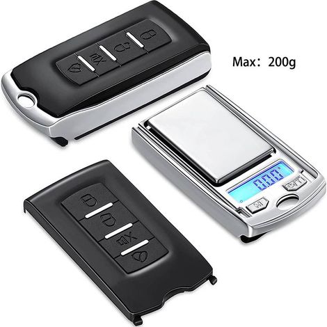 Balance électronique précision 0.01g mini - Pour clés voiture, bijoux or/argent, plantes, aliments
