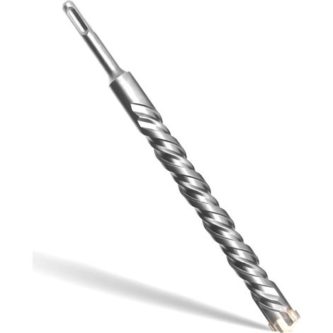 Foret SDS Plus 22mm x 250mm,avec 4 taillants en carbure et double vis, pour béton, pierre naturelle (1/5)