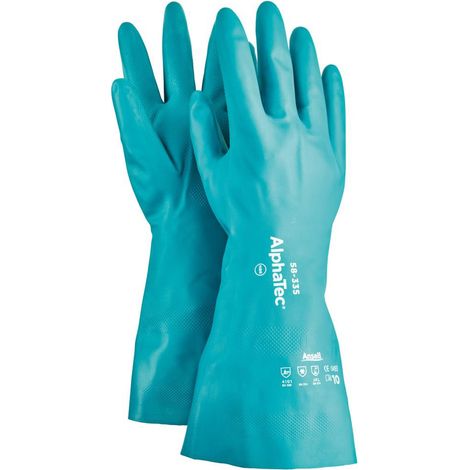 Ansell Handschuh AlphaTec 58-335, Nitril, grün, Gr. 8 12 Stk (1/5)
