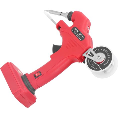 Pistolet à souder sans fil 30W, préchauffage rapide en 30 secondes, kit de fer à souder M18 18V alimenté par batterie avec 50 g de soudure de 1 mm (1/5)