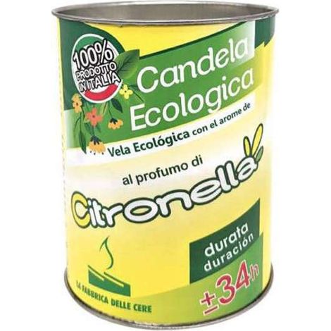 CANDELE ALLA CITRONELLA 'ECO' Ø 6x8h cm