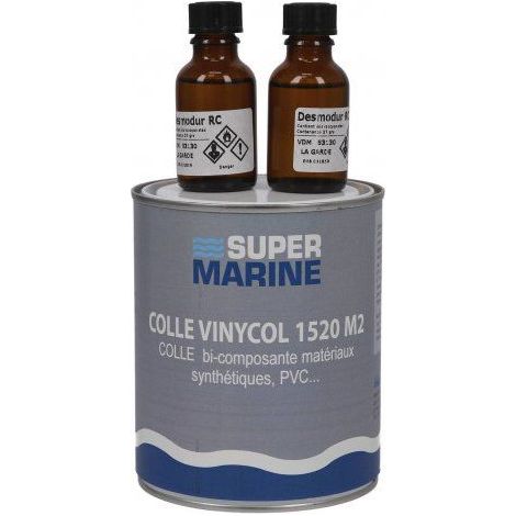 Colle pour PU et PVC Vinycol 1520 Bi Composants - SUPERMARINE - 750 ml