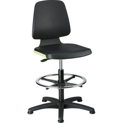Bimos Arbeitsstuhl Labsit 3, PU grün Sitzhöhe 520-770 mm (1/4)