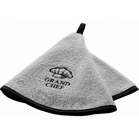 Essuie-Main en Éponge "Grand Chef" 60cm Blanc
